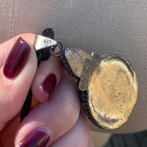 Handmade Turquoise and Sterling Silver UFO necklace - Picture 13 of 15